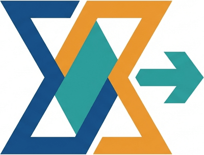 Стилизованный логотип Ано Ресурс, ресурсы для управления временем фрилансеров, чистый дизайн.